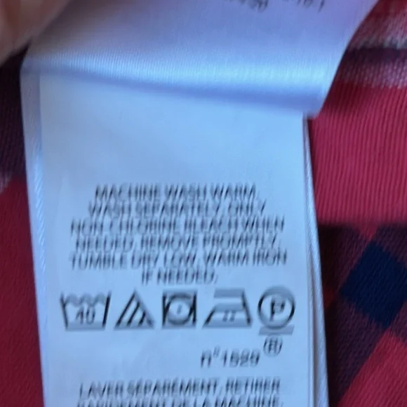 Ralph Lauren Slim Fit Men's Red Plaid Shirt, Size Large - Picture 9 of 10